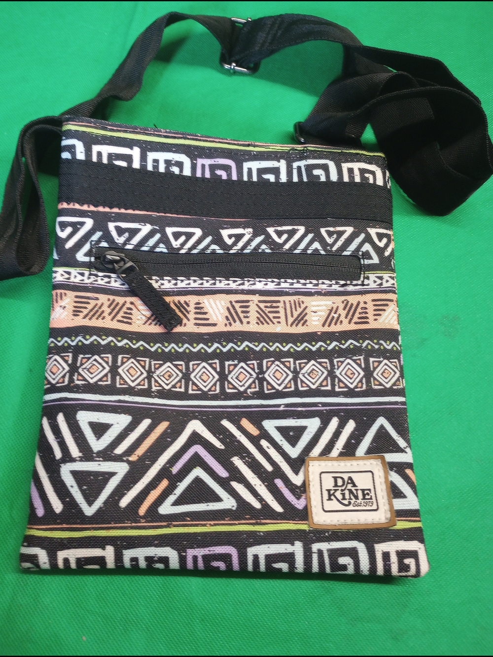 Dakine Black Multi-Pattern Crossbody Bag